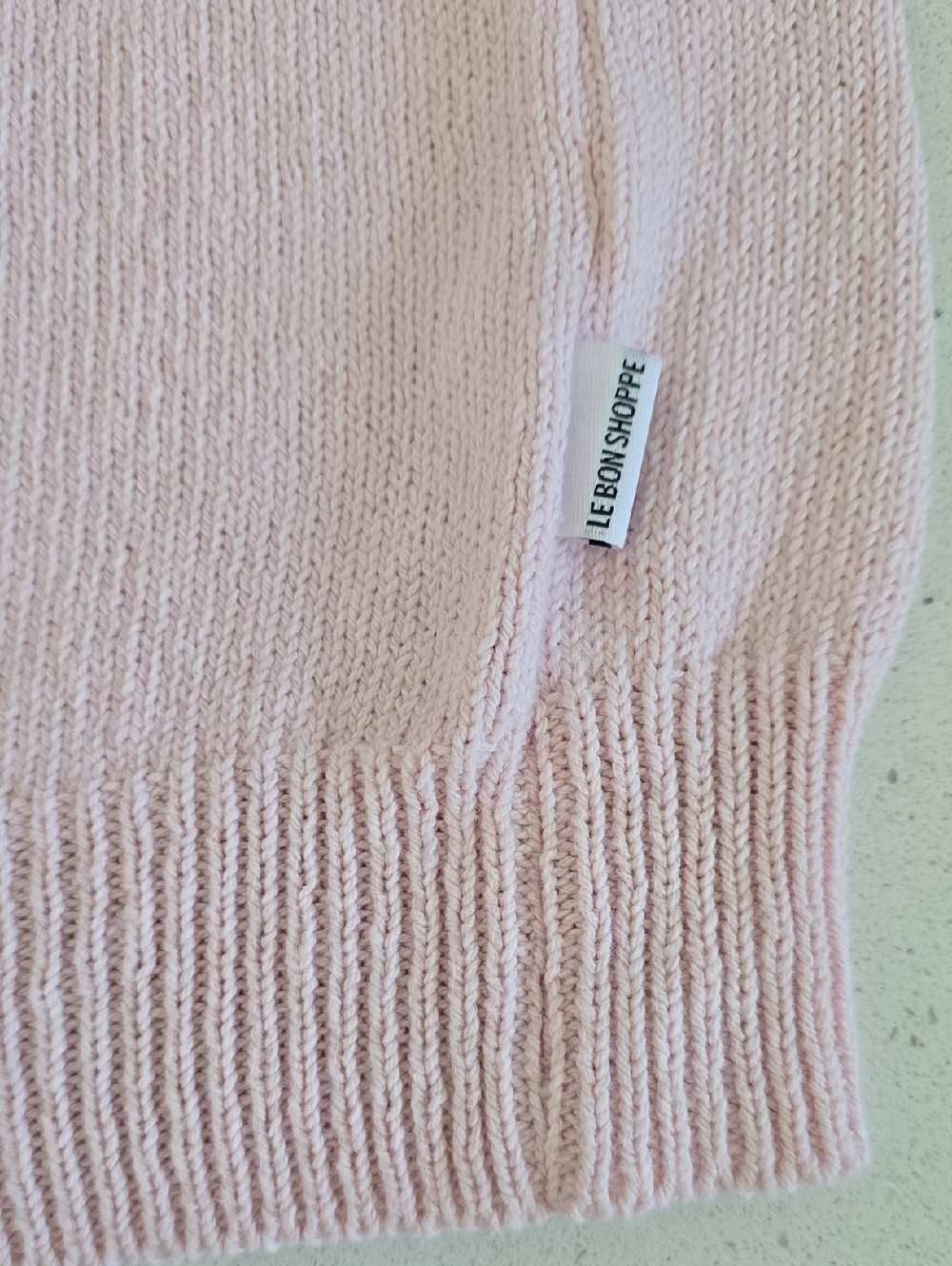 Le Bon Shoppe Milo Cotton Sweater - Rosé Msrp $130 - Picture 9 of 11